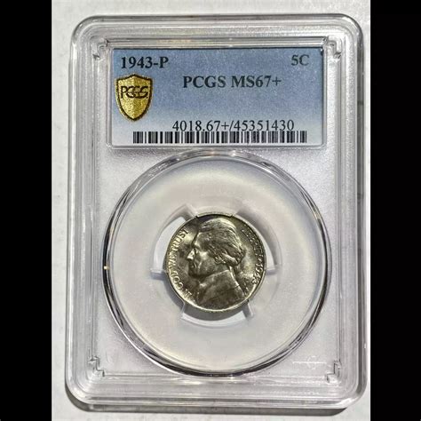 1943 Nickel Jefferson PCGS MS-67+ - Bob Paul Rare Coins
