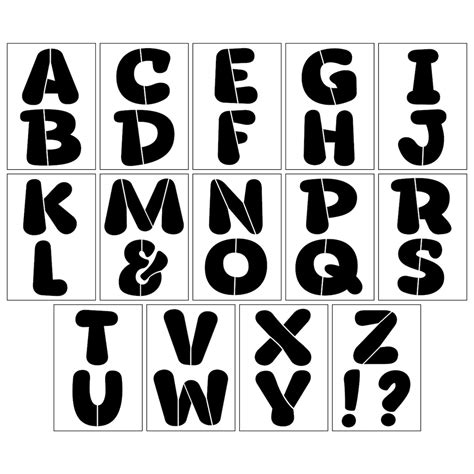 4.5" Retro Serif Alphabet Stencils by Craft Smart® | Michaels