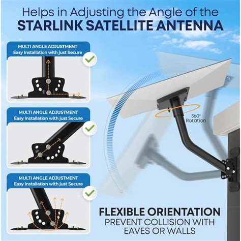 Gen 3 Mount for Starlink, Starlink Mounting Kit, India | Ubuy