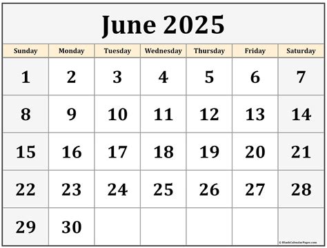 Free Printable June 2025 Calendar - Printable Art and Words