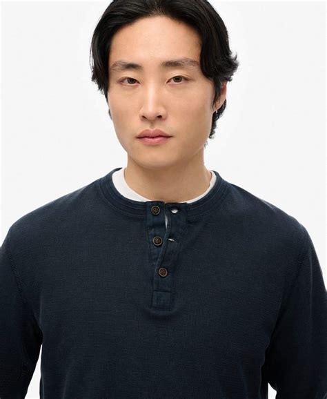 LW TEXTURED GRANDAD TOP