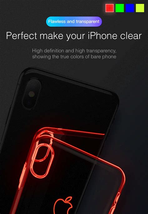 VAKU ® Apple iPhone X / XS Led Laser Light Case with Vibrating Flash ...