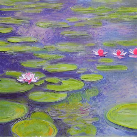 Claude Monet Water Lilies Painting