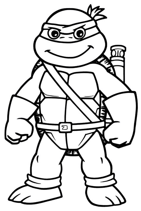 Ninja Turtle Printable Coloring Pages