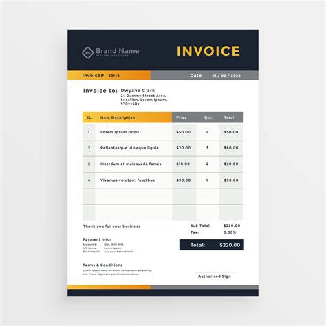 Image result for Invoice Template Design