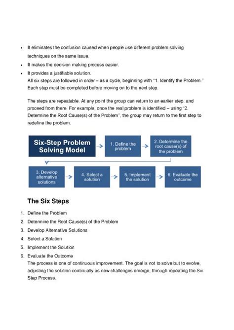 Image result for 6 Step Problem Solving