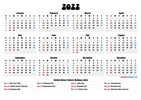 Free Printable Whole Year Calendar - YearlyCalendars.net