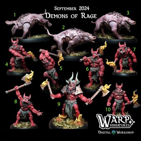 Horned Red Demons Set | DND 5e Dungeons and Dragons 28/32/38 TTRPG ...