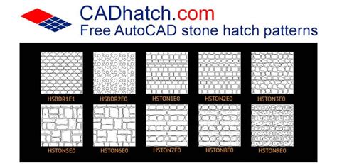 Free AutoCAD Stone Hatch Patterns