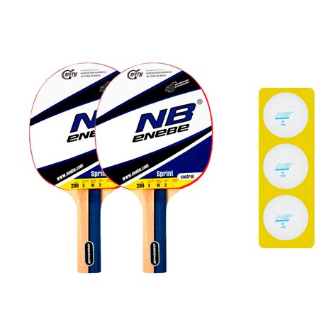 Set Palas Ping Pong Con 3 Pelotas. Set Enebe | Sprinter MKP