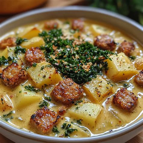 Creamy Tuscan Sausage Potato Soup - Mastered Recipes