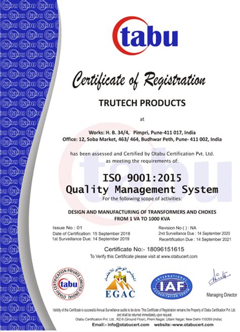 Trutech Products - Our Quality Policy