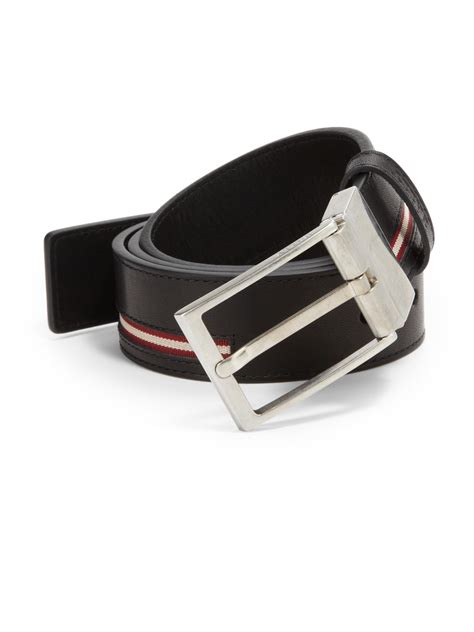 Bally Reversible Leather Belt in Black for Men | Lyst