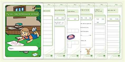 Graad 3 Klanke Werkboek Verkleinwoorde roos - rosie