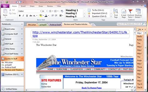 Image result for OneNote 2010 Examples
