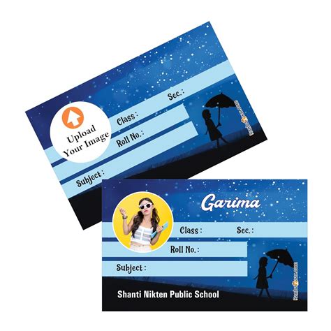 RanBazaar RANBAZAR Personalise Notebook Sticker Name Slip for Students ...