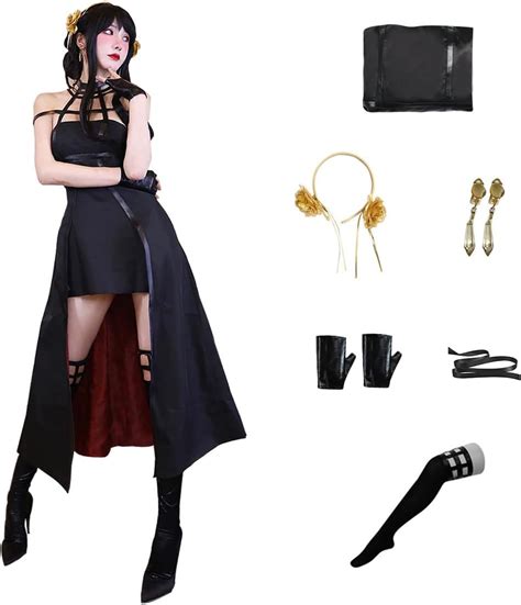 HNZQE Anime Yor Forger Cosplay Costume Yor Briar Dress India | Ubuy