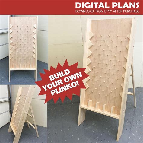 Plinko Game Board Plans - PDF Plans to Make Your Own Plinko Board - Etsy UK