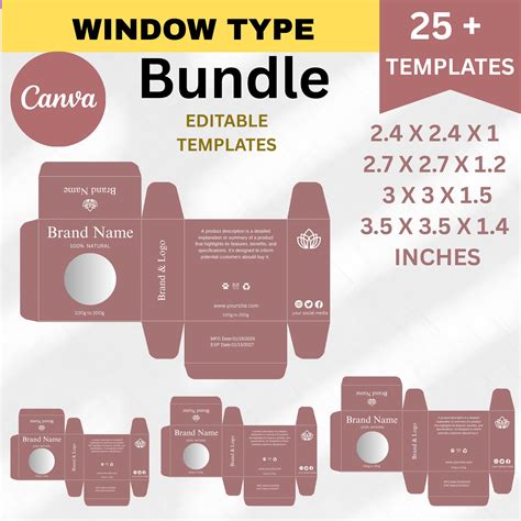 Soap Packaging Templates for Canva, Editable Soap Box Templates, Custom ...
