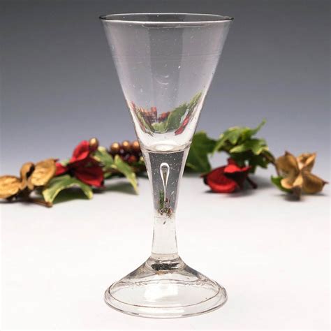 A Plain Stem German Wine Glass c1770