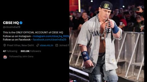 John Cena Follows CBSE HQ On X, And Indians Are Losing It- Fans Ask Why ...