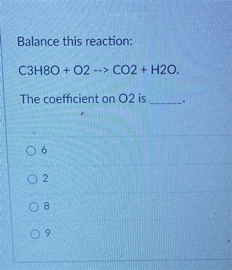 Balance C3H8 O2 CO2 H2O 的图像结果