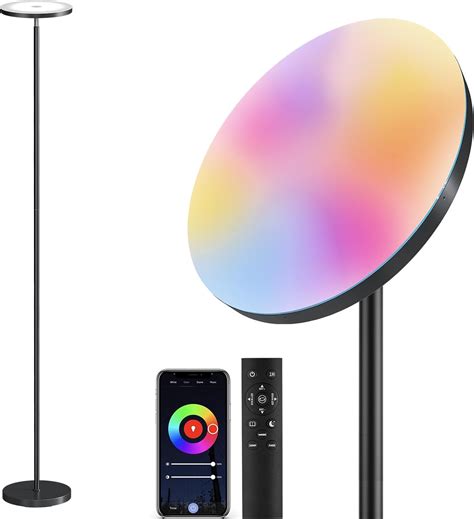 SUNMORY Smart RGB Floor Lamps for Living Room, 32W Bright LED Floor ...