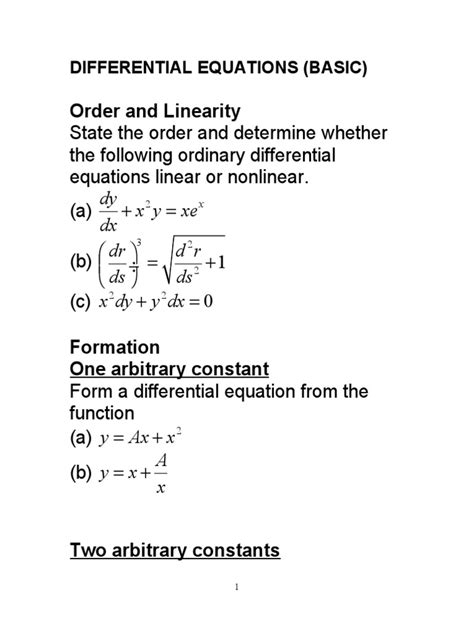 Image result for First Order Ode Example with Solutions