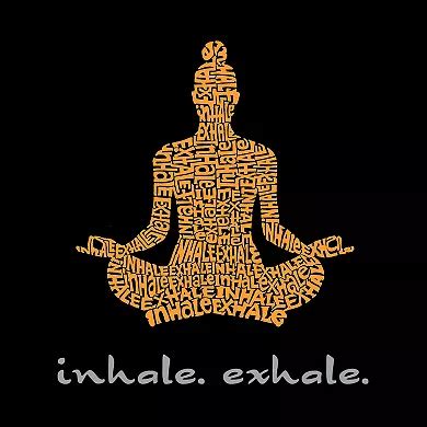 Inhale Exhale - Girl's Word Art T-shirt