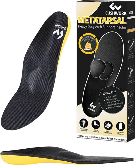 Amazon.com: Arch Support Metatarsalgia Insoles with Metatarsal Pads for Men and Women - Ball of ...