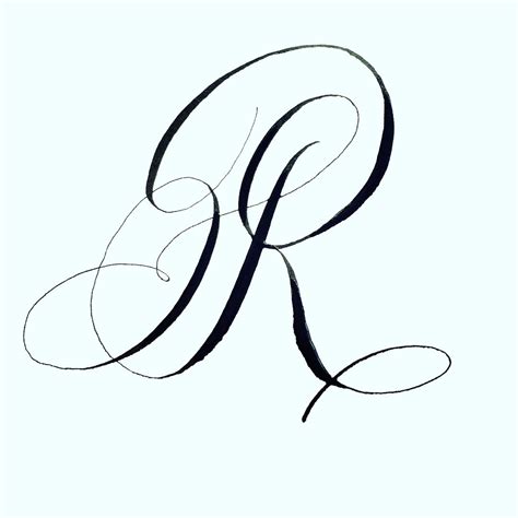Cursive R Tattoos