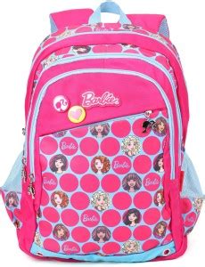 Flipkart.com | BARBIE Barbie Pink & Blue School Bag 19 Inch Backpack ...