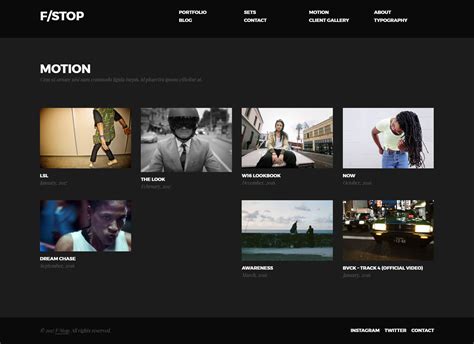 FStop - Photography & Video Portfolio WordPress Theme by WebsiteSmash