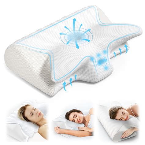 Buy Cervical Neck Pillow for Pain , Adjustable Ergonomic Memory Foam ...