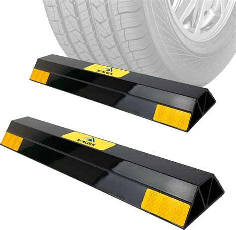 Amazon.com: Nilight Parking Curb - Heavy Duty Rubber Garage Driveway Car Wheel Stopper Parking ...