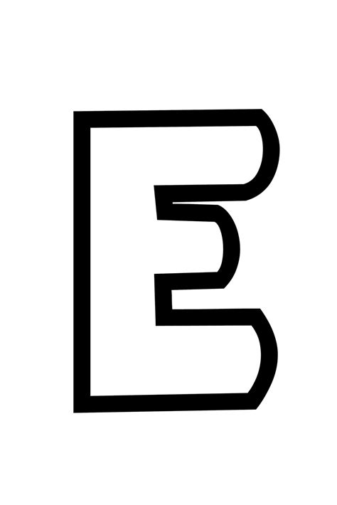 Free Printable Bubble Letter E