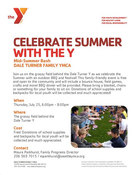 Dale Turner Family YMCA Mid-Summer Bash | Shoreline, WA Patch