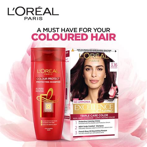 Buy L'OREAL PARIS EXCELLENCE CREME 3.16 BURGUNDY (72ML + 100G) HAIR ...