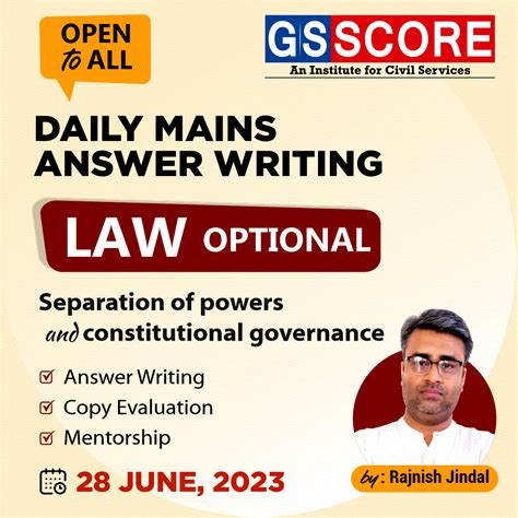 Mains Answer Writing for UPSC CSE 2023-24 with Copy Evaluation - GS SCORE