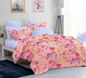 Bombay Spreads 144 TC Cotton Double Floral Flat Bedsheet - Buy Bombay ...