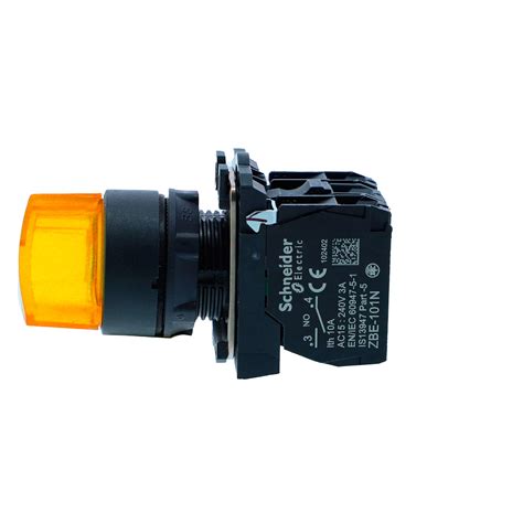 XB5AK135M3N - Ill selector switch, Harmony XB5N XB7N, plastic, yellow ...