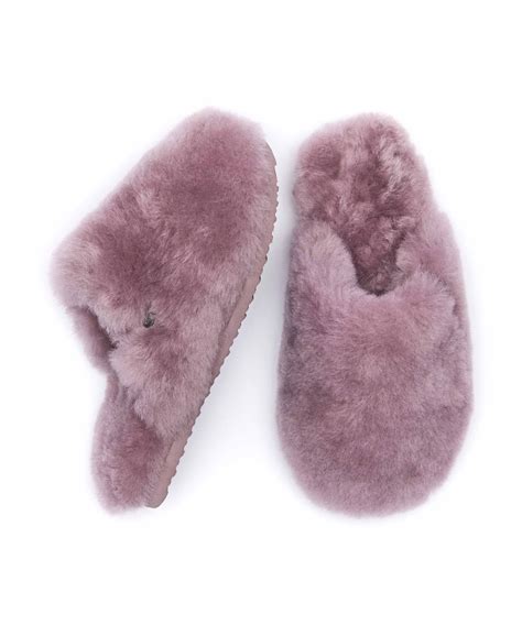 Maberley | Super Fluffy Sheepskin Mule Slippers | Moshulu
