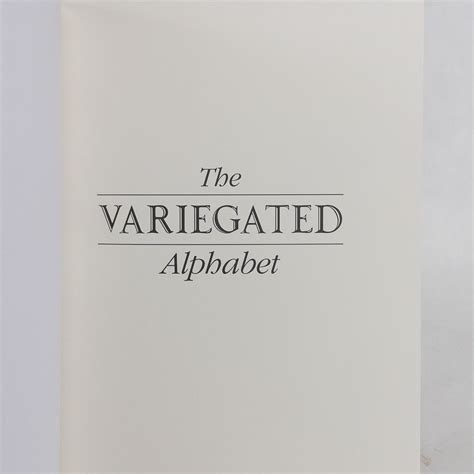 Caitlin R. Kiernan: 'The Variegated Alphabet' Signed Limited Edition