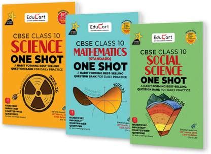 Educart ICSE Class 10 Questtion bank Physics, Chemistry, Biology, Maths ...