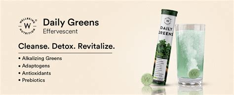 Wellbeing Nutrition Daily Greens (15 Effervescent Tablets) | Wholefood ...