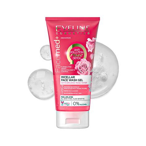 Buy Eveline Cosmetics FaceMed Micellar Face Wash Gel 3in1 - HOK Makeup
