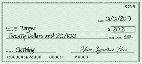 Image result for Filling Out Check Example