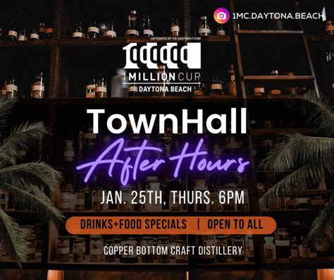 1MC TownHall AfterHours, Copper Bottom Craft Distillery, Daytona Beach ...