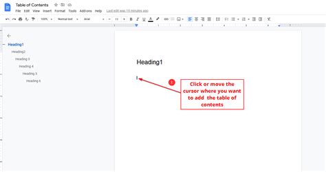 Image result for How to Add Table of Contents in Google Docs