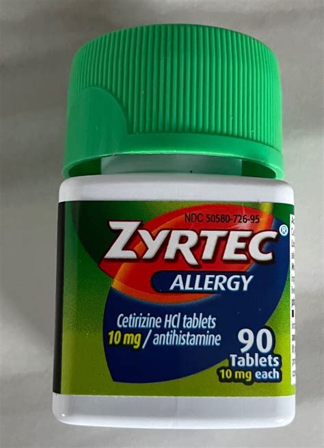 ZYRTEC ALLERGY 10 MG 180 CT. 24 HOUR RELIEF. 2 BOTTLES IN LOT. EXP 8/2026 | eBay